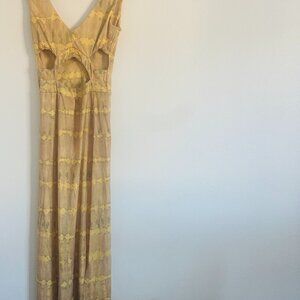 Karleedress V Neck Cut Out Side Split Tie Dye Maxi Dress